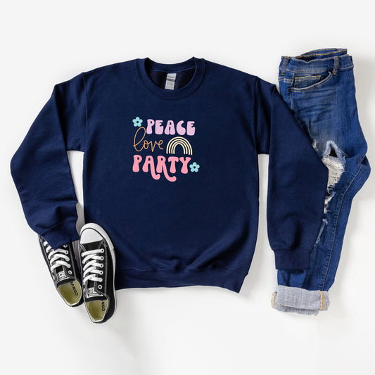 Peace Love Party | Youth Sweatshirt