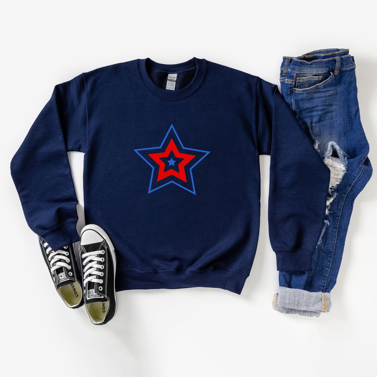 Patriotic Three Star | Youth Sweatshirt