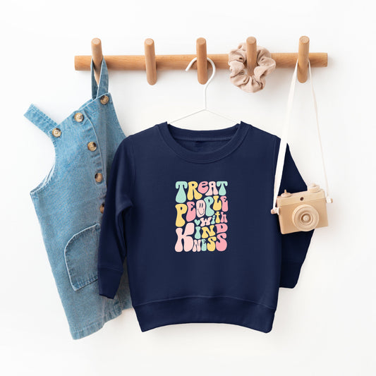 Retro Treat People With Kindness | Youth Sweatshirt