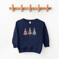 Colorful Christmas Trees | Toddler Sweatshirt