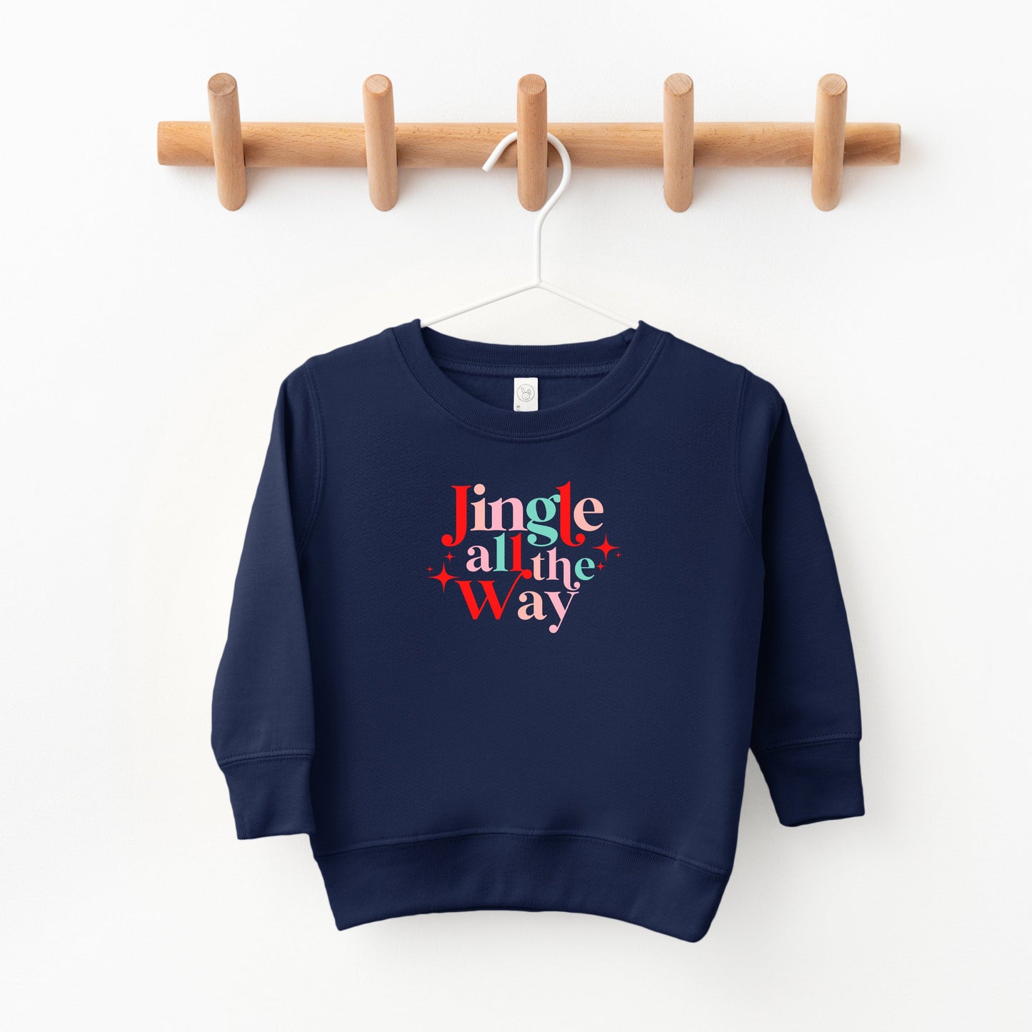Jingle All The Way Colorful | Toddler Sweatshirt