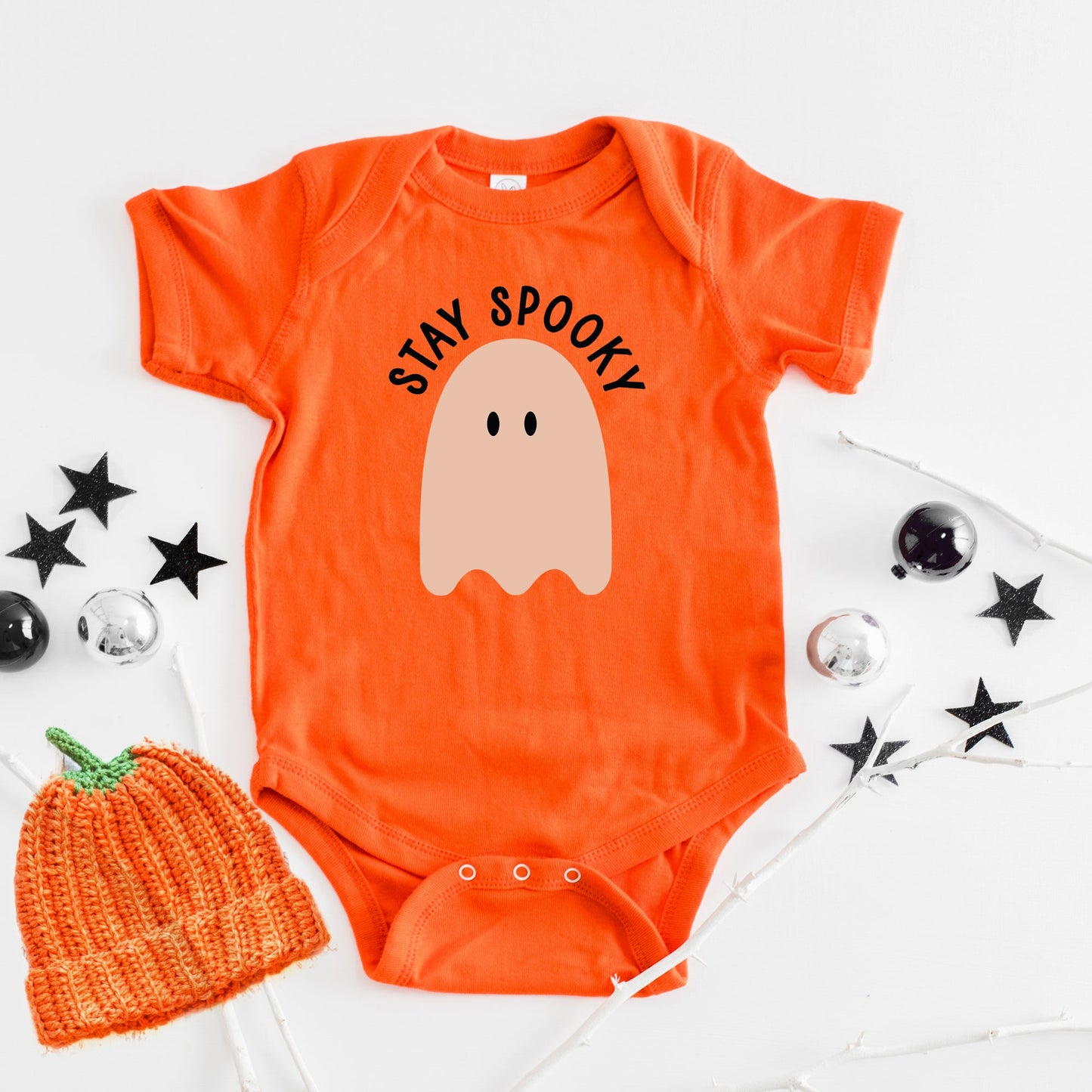 Stay Spooky Ghost | Baby Graphic Short Sleeve Onesie