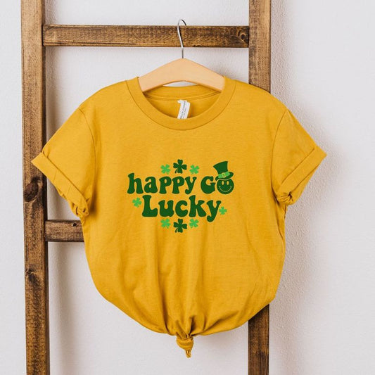 Happy Go Lucky Clovers | Youth Short Sleeve Crew Neck