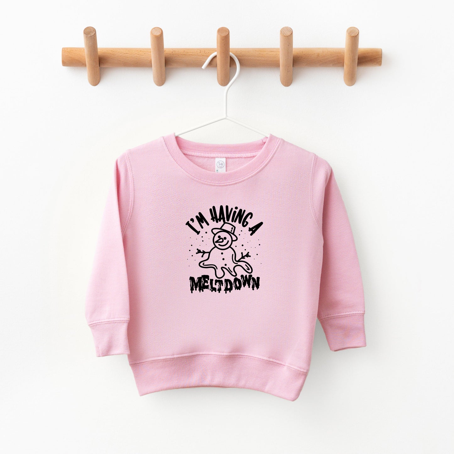 Having A Meltdown Snowman | Toddler Sweatshirt