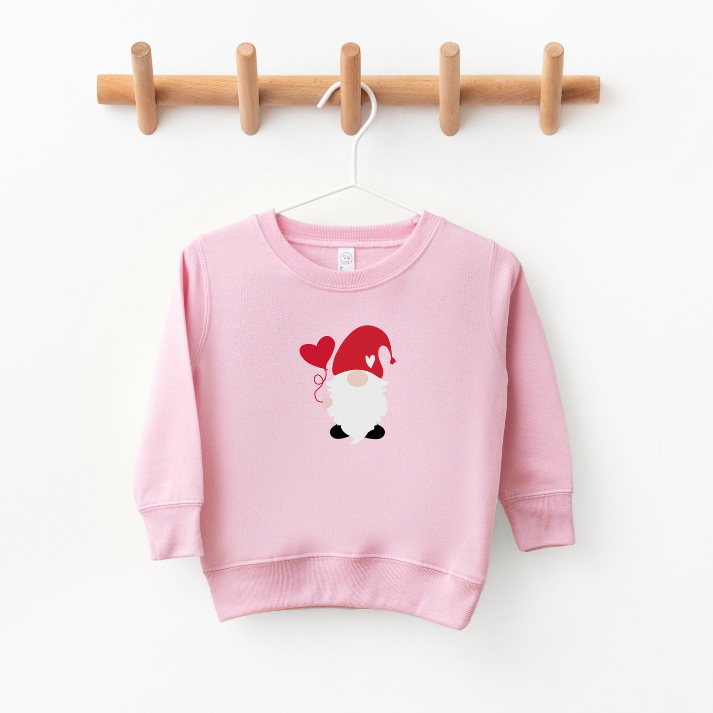 Balloon Heart Gnome | Toddler Sweatshirt