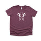 Two Dancing Skeletons | Youth Short Sleeve Crew Neck