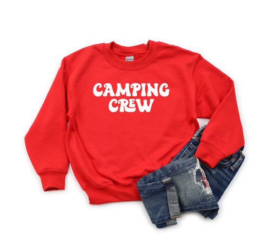 Camping Crew Retro | Youth Sweatshirt