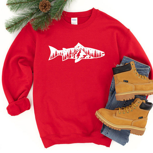 Fish And Trees | Youth Sweatshirt