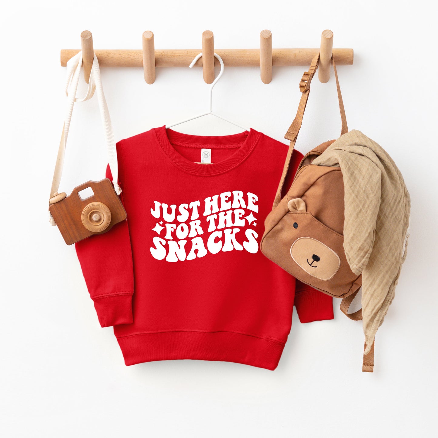 Here For The Snacks Stars | Toddler Sweatshirt