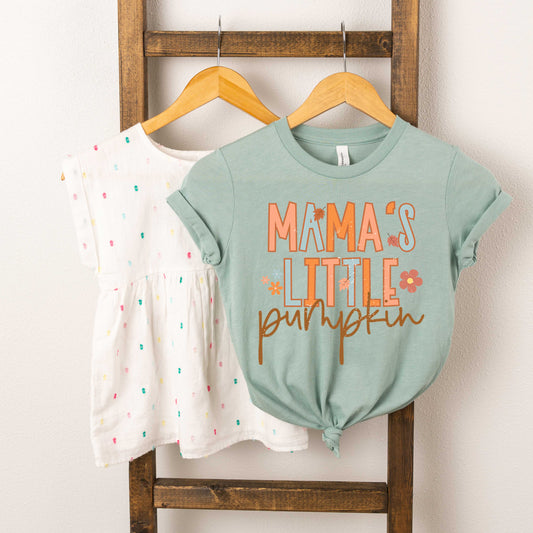 Mama's Little Pumpkin | Youth Graphic Short Sleeve Tee