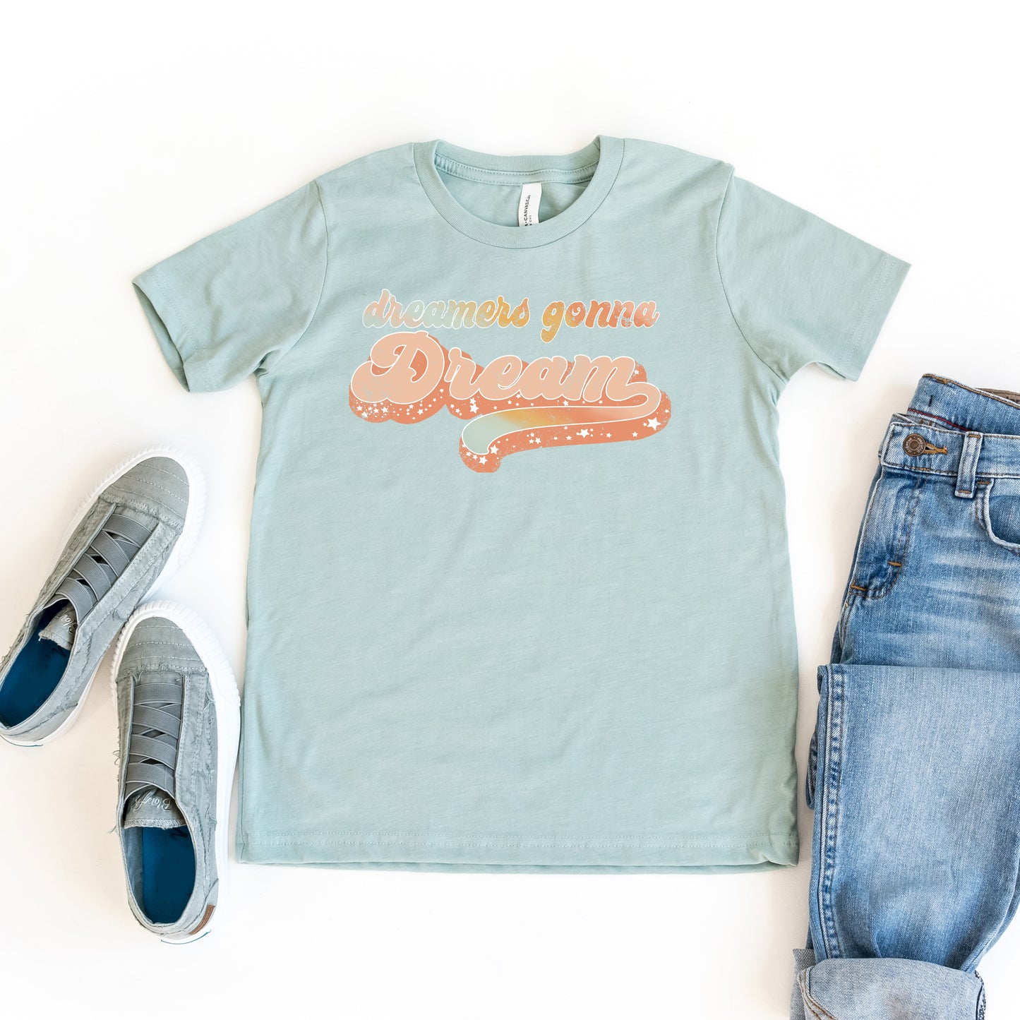 Retro Dreamers Gonna Dream | Youth Short Sleeve Crew Neck