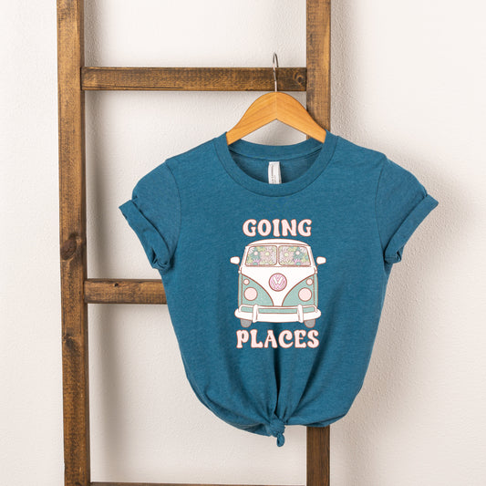 Going Places Van Colorful | Toddler Short Sleeve Crew Neck