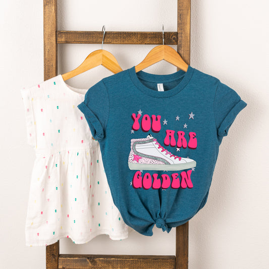 You Are Golden Shoe | Toddler Graphic Short Sleeve Tee