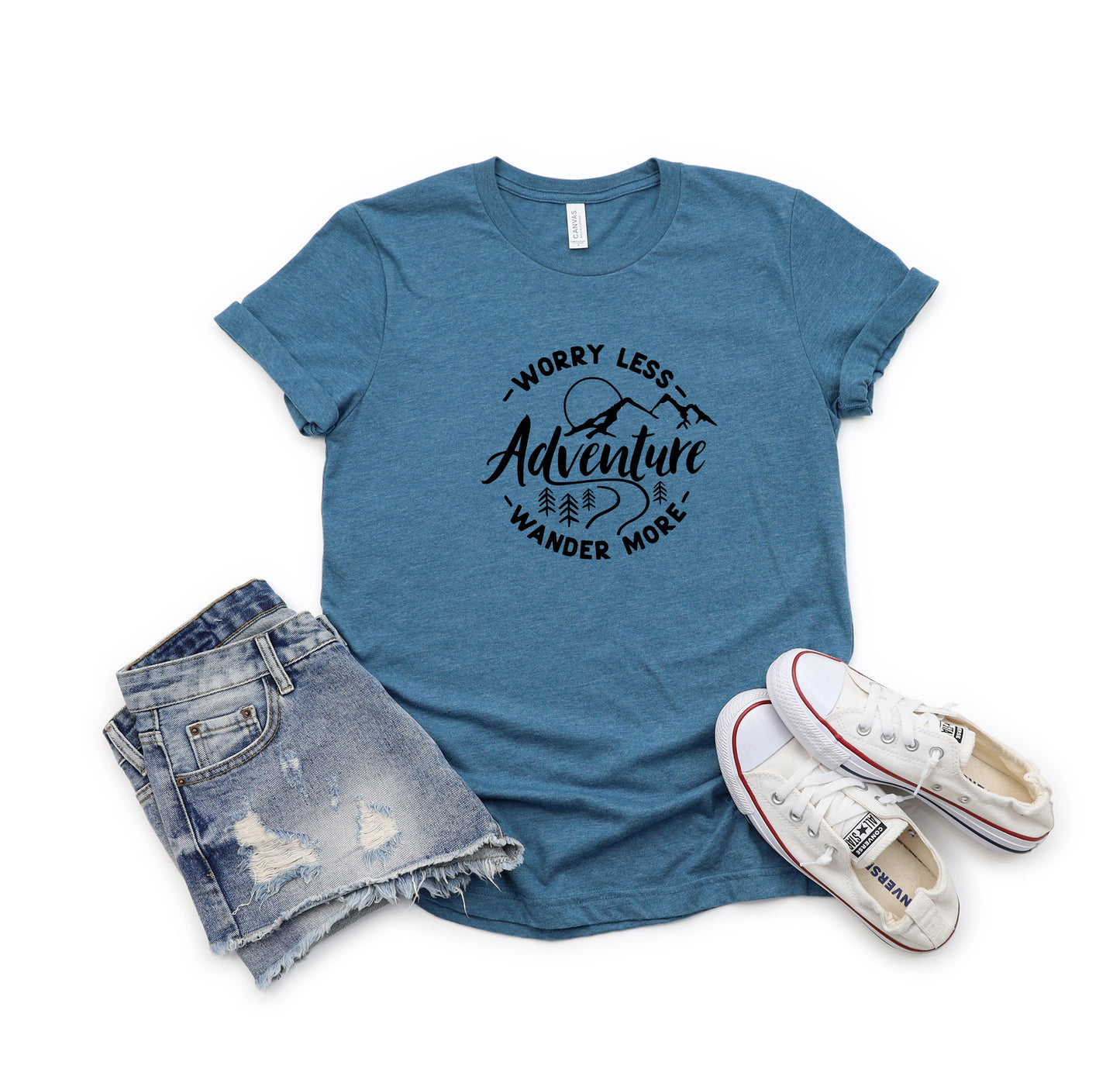 Worry Less Wander More | Youth Short Sleeve Crew Neck