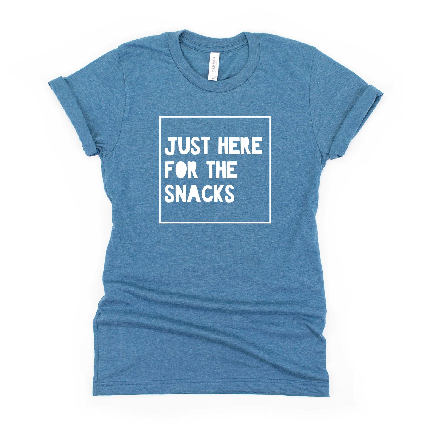 Just Here For The Snacks Kids | Youth Short Sleeve Crew Neck