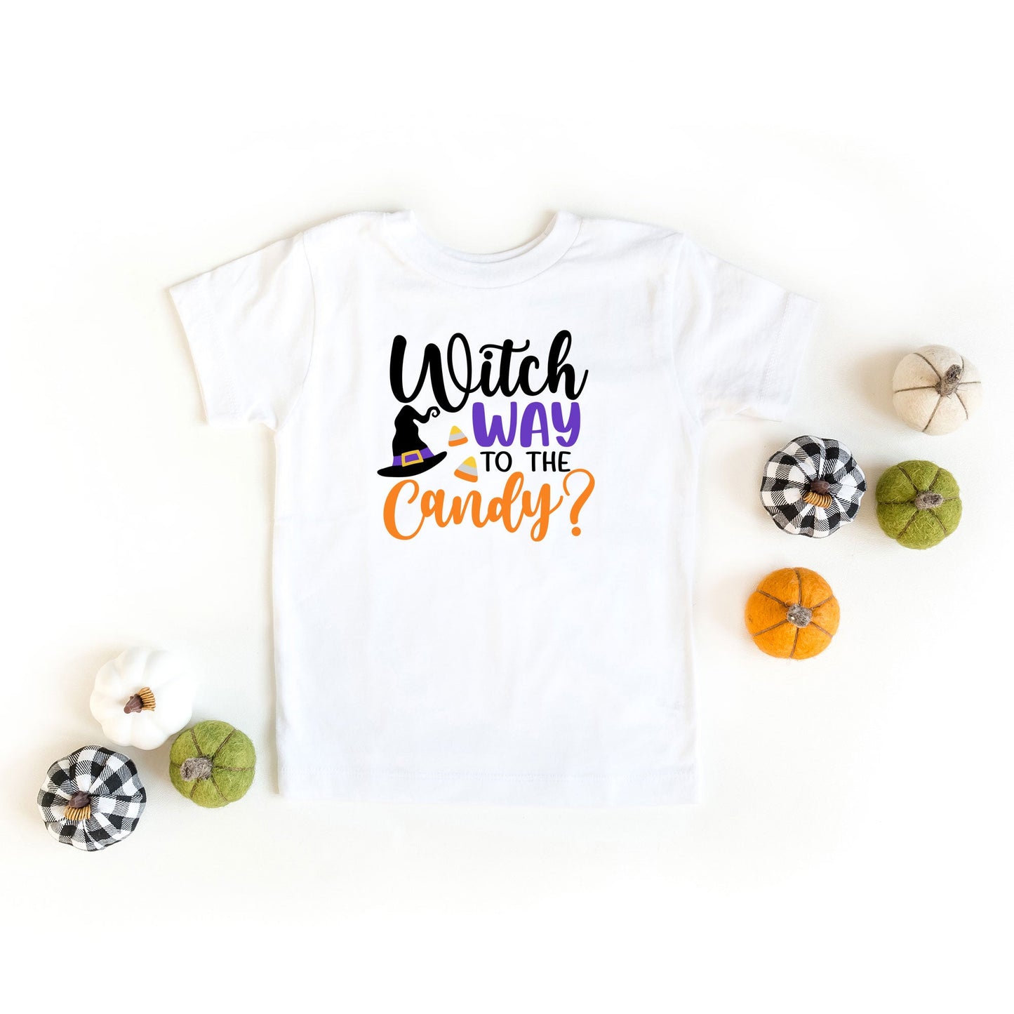 Witch Way To The Candy | Toddler Graphic Short Sleeve Tee
