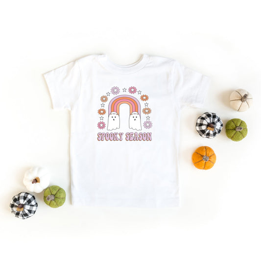 Spooky Season Rainbow | Toddler Short Sleeve Crew Neck