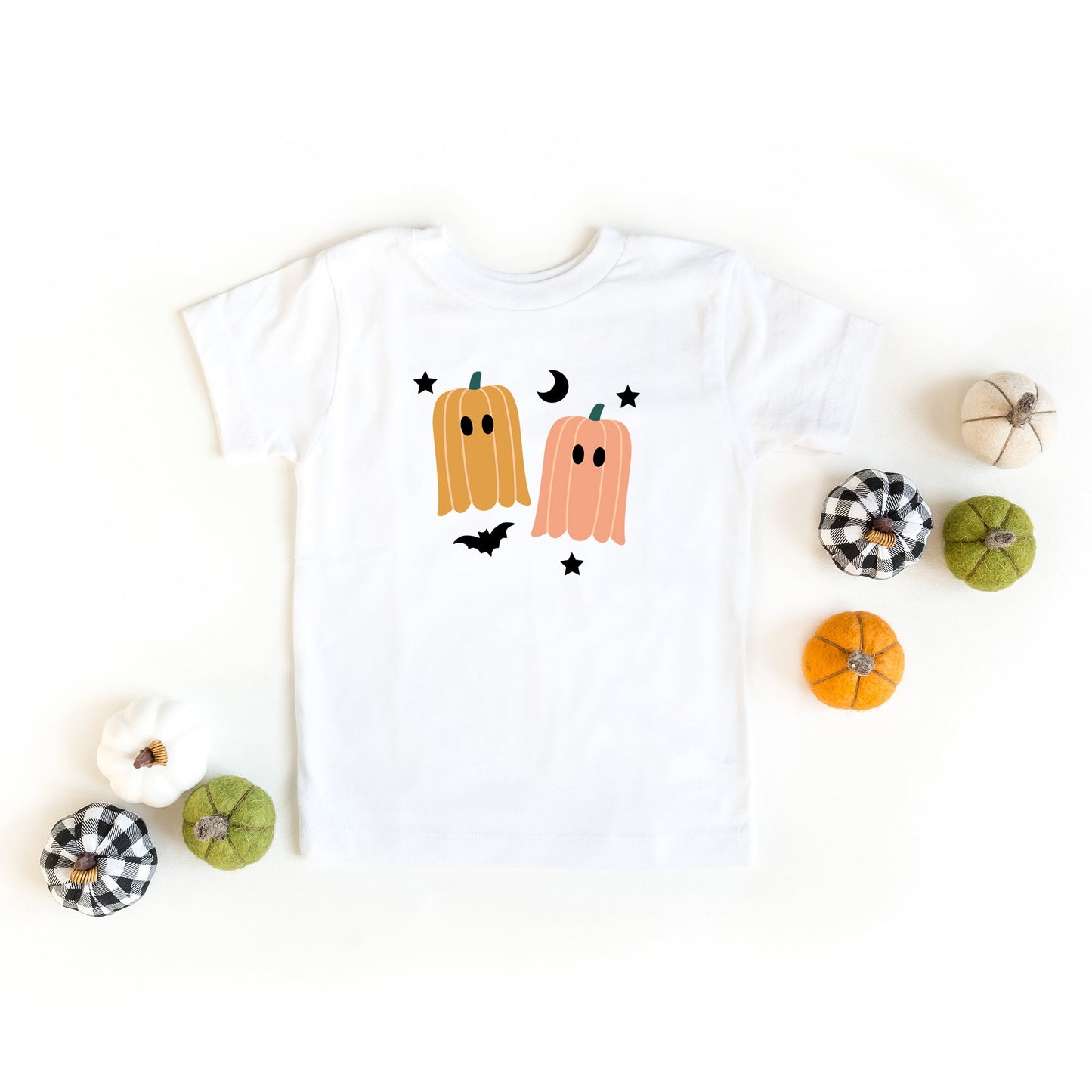 Pumpkin Ghost | Toddler Short Sleeve Crew Neck