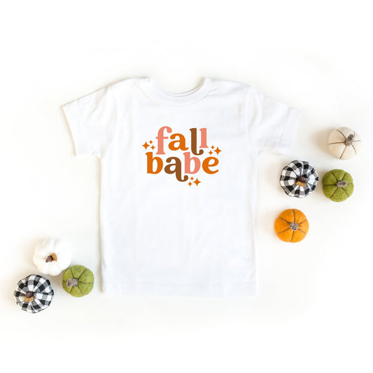 Fall Babe Stars | Toddler Short Sleeve Crew Neck