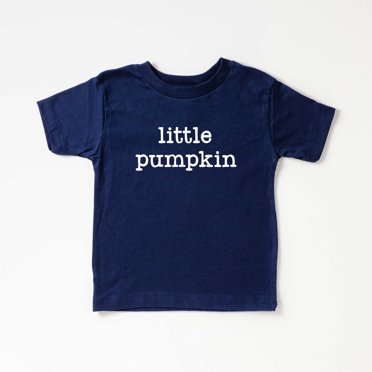 Little Pumpkin Typewriter | Toddler Short Sleeve Crew Neck