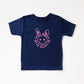 Don't Worry Be Hoppy Smiley Bunny | Toddler Short Sleeve Crew Neck