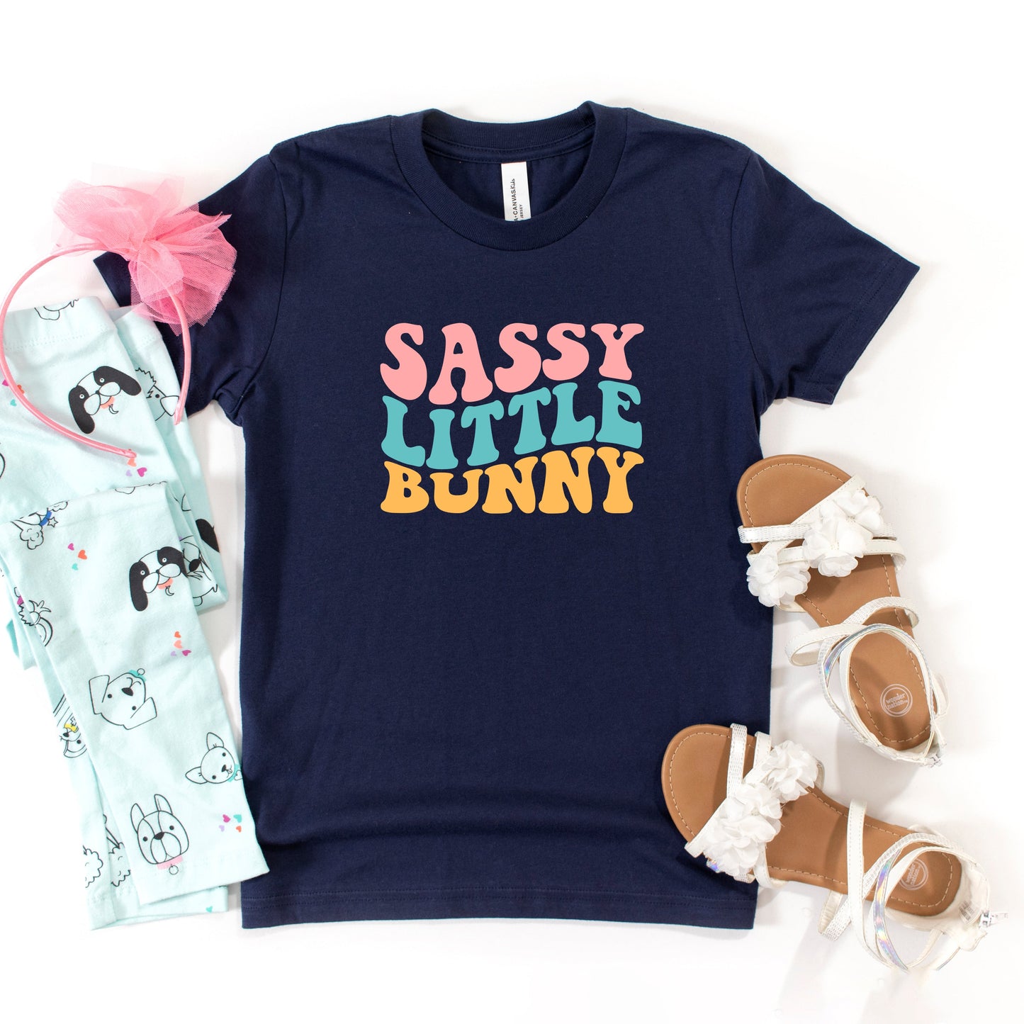 Sassy Little Bunny | Youth Short Sleeve Crew Neck