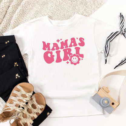 Mama's Girl Flower | Toddler Short Sleeve Crew Neck