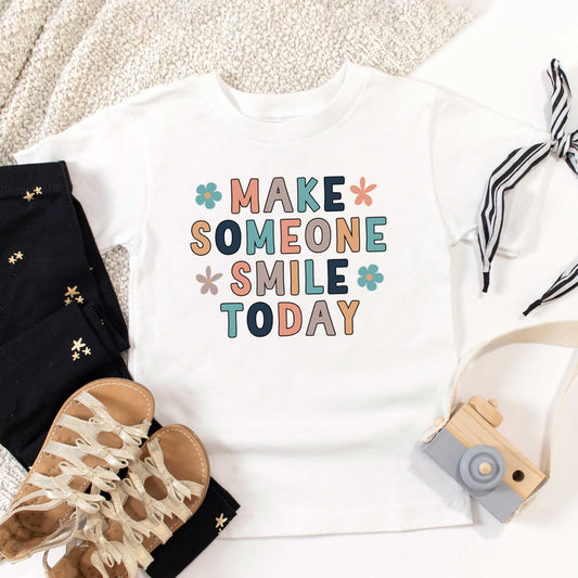 Make Someone Smile Today | Toddler Graphic Short Sleeve Tee