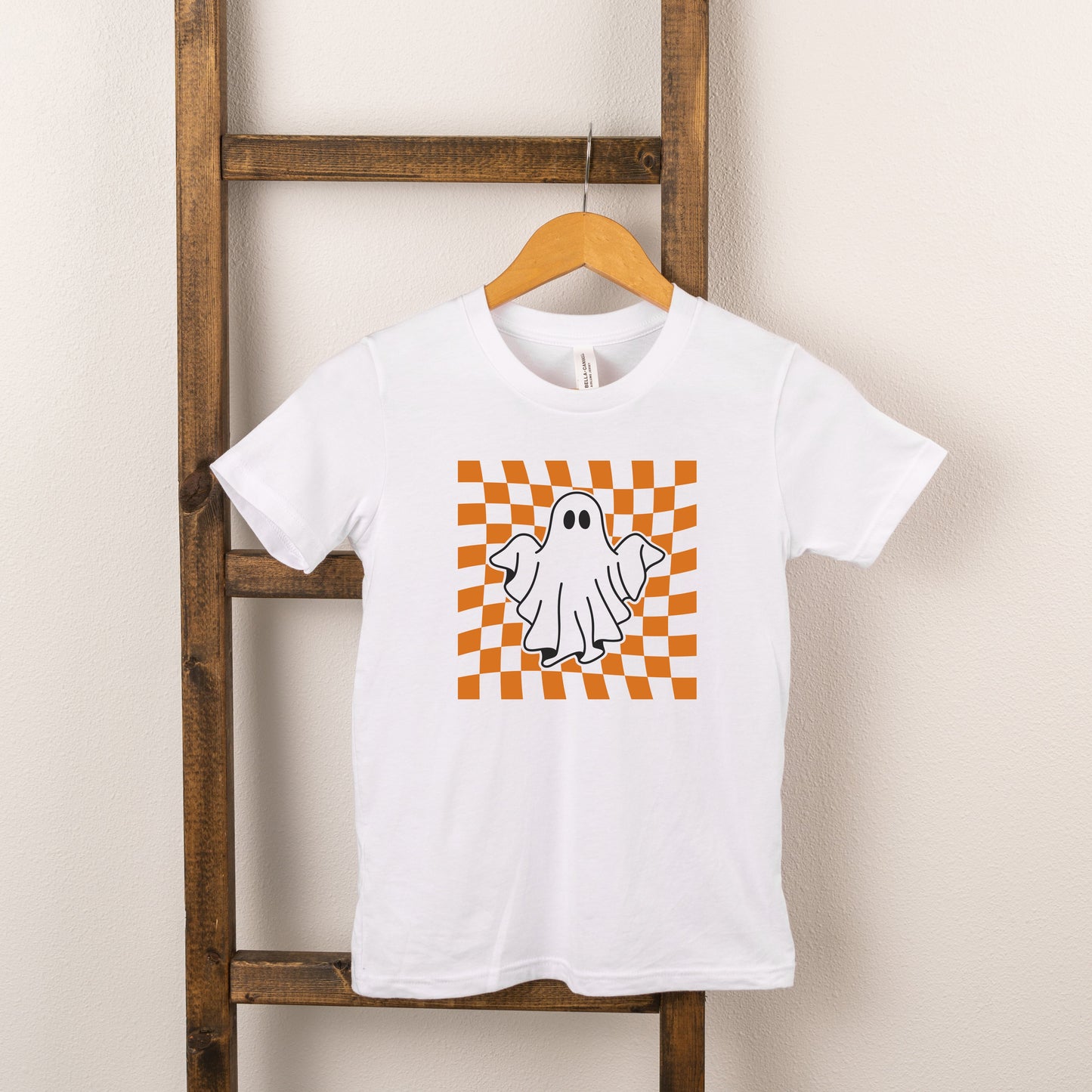 Checkered Ghost | Toddler Short Sleeve Crew Neck