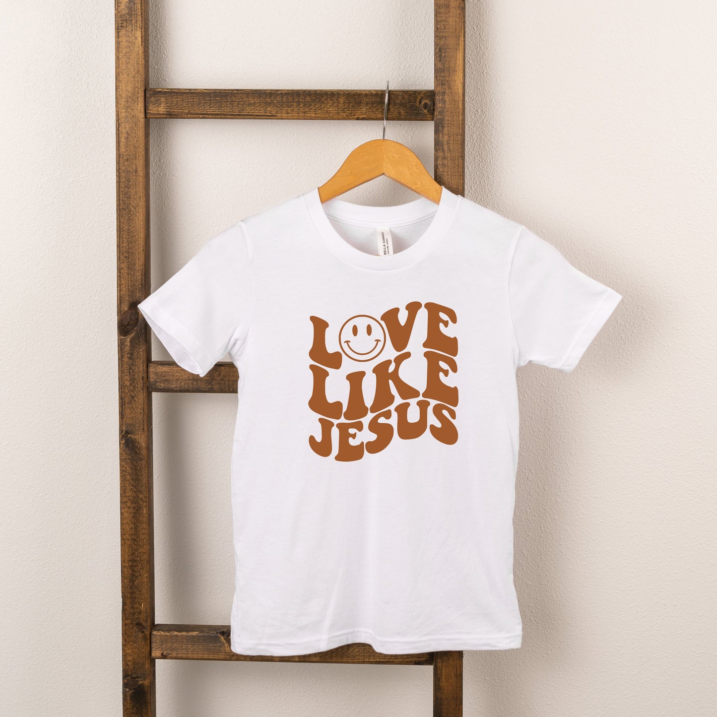 Love Like Jesus Smiley Face | Toddler Short Sleeve Crew Neck