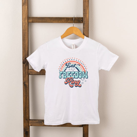 Let Freedom Ring Rainbow | Toddler Short Sleeve Crew Neck