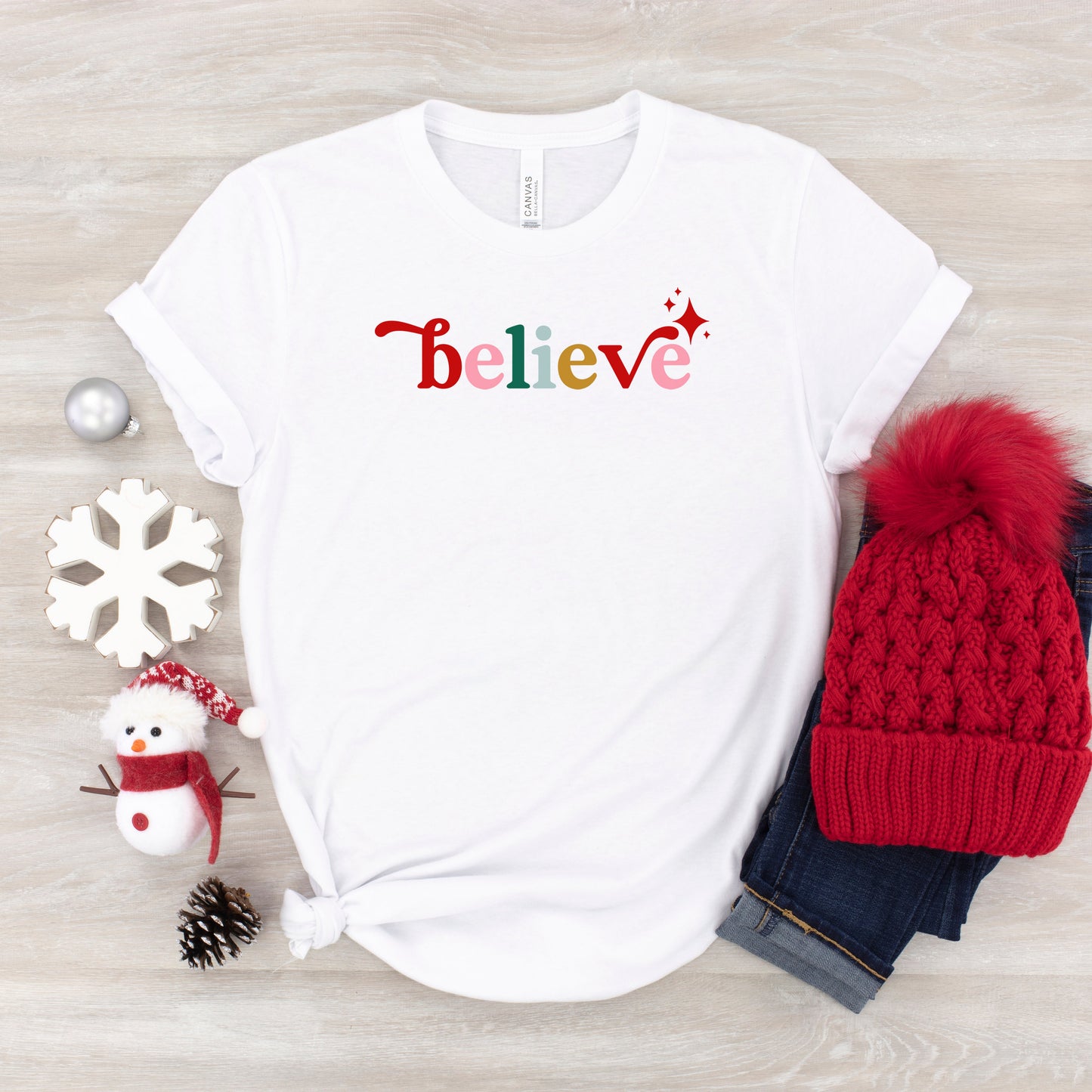 Believe Colorful | Toddler Short Sleeve Crew Neck