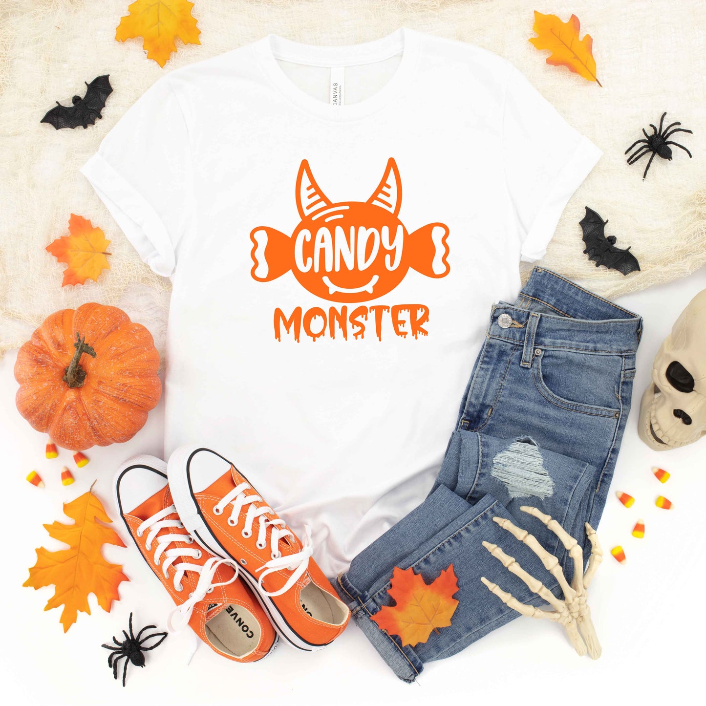 Candy Monster Horns | Youth Graphic Short Sleeve Tee