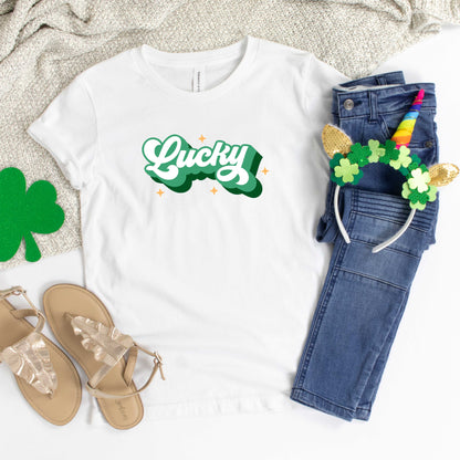 Retro Lucky | Youth Short Sleeve Crew Neck