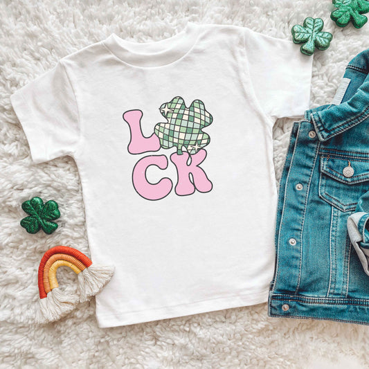 Luck With Shamrock | Toddler Short Sleeve Crew Neck