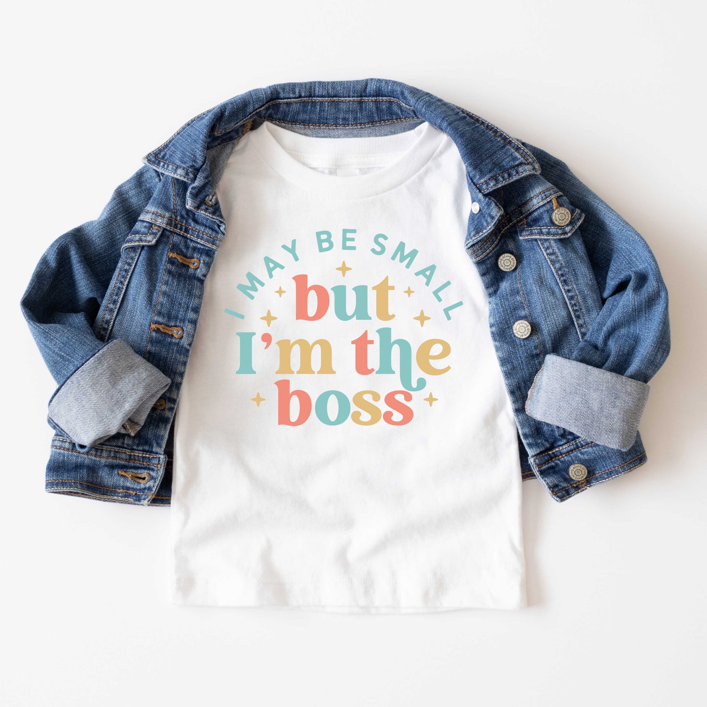 I'm The Boss Colorful | Youth Short Sleeve Crew Neck