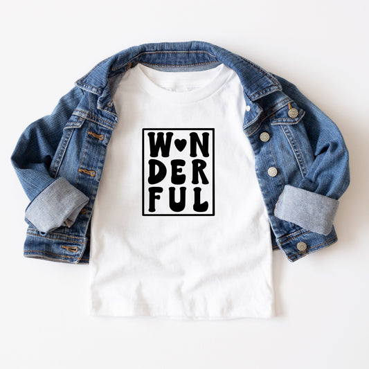 Wonderful Block | Youth Short Sleeve Crew Neck
