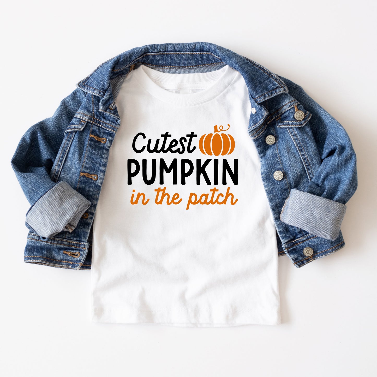 Cutest Pumpkin In The Patch Colorful | Youth Short Sleeve Crew Neck
