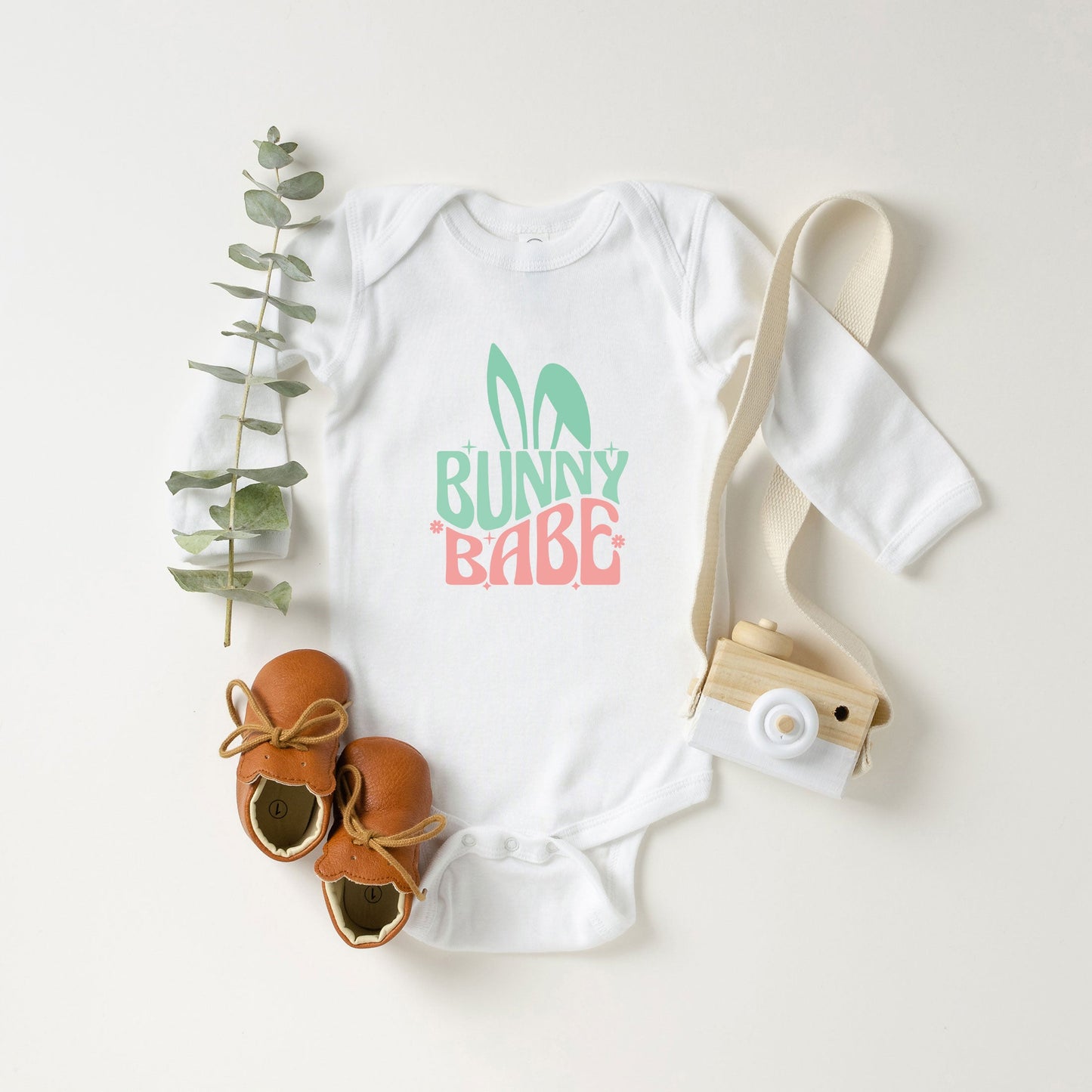 Bunny Babe With Ears | Baby Long Sleeve Onesie