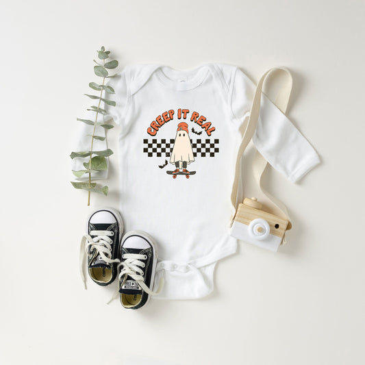 Creep It Real Skateboard | Baby Long Sleeve Onesie