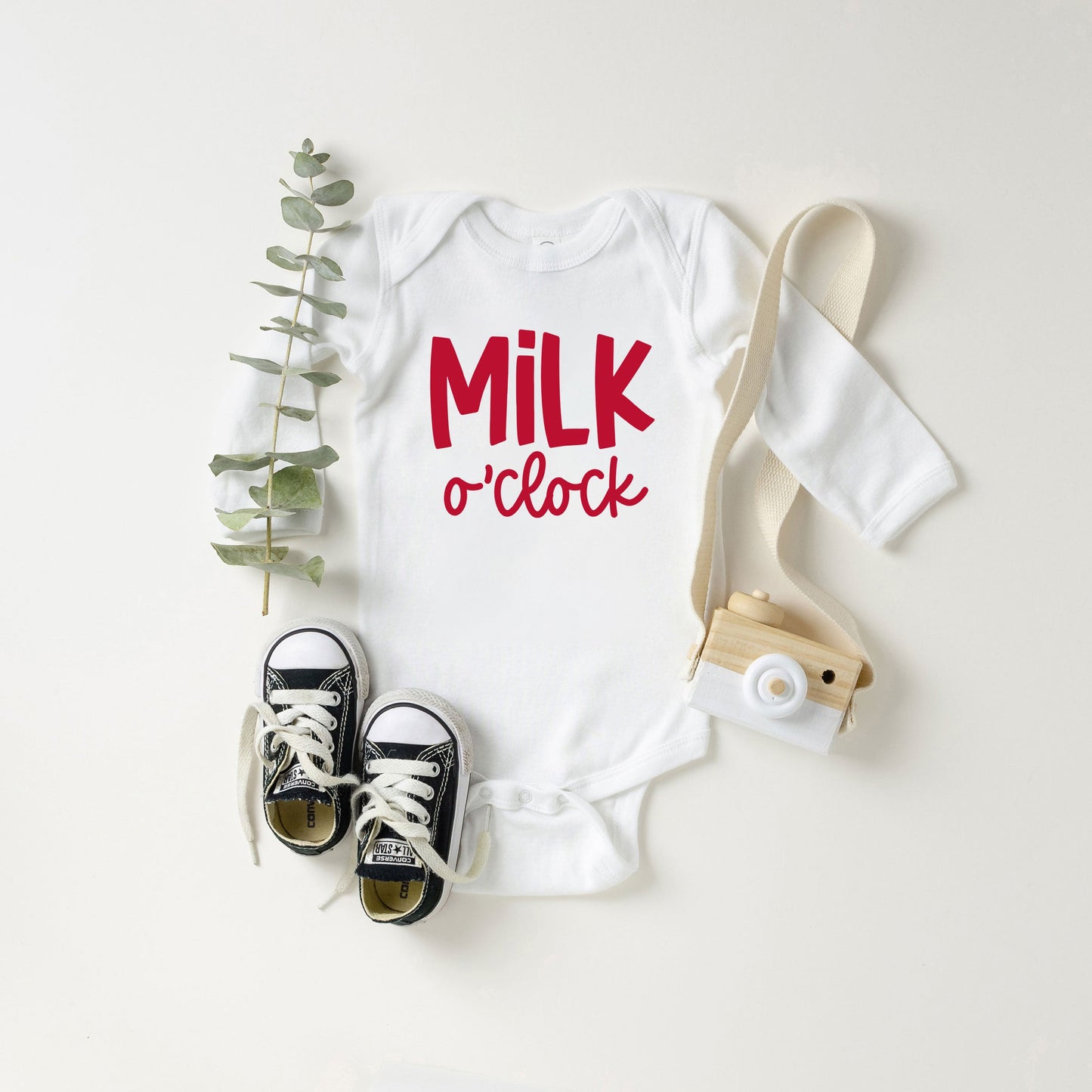 Milk O'Clock | Baby Long Sleeve Onesie