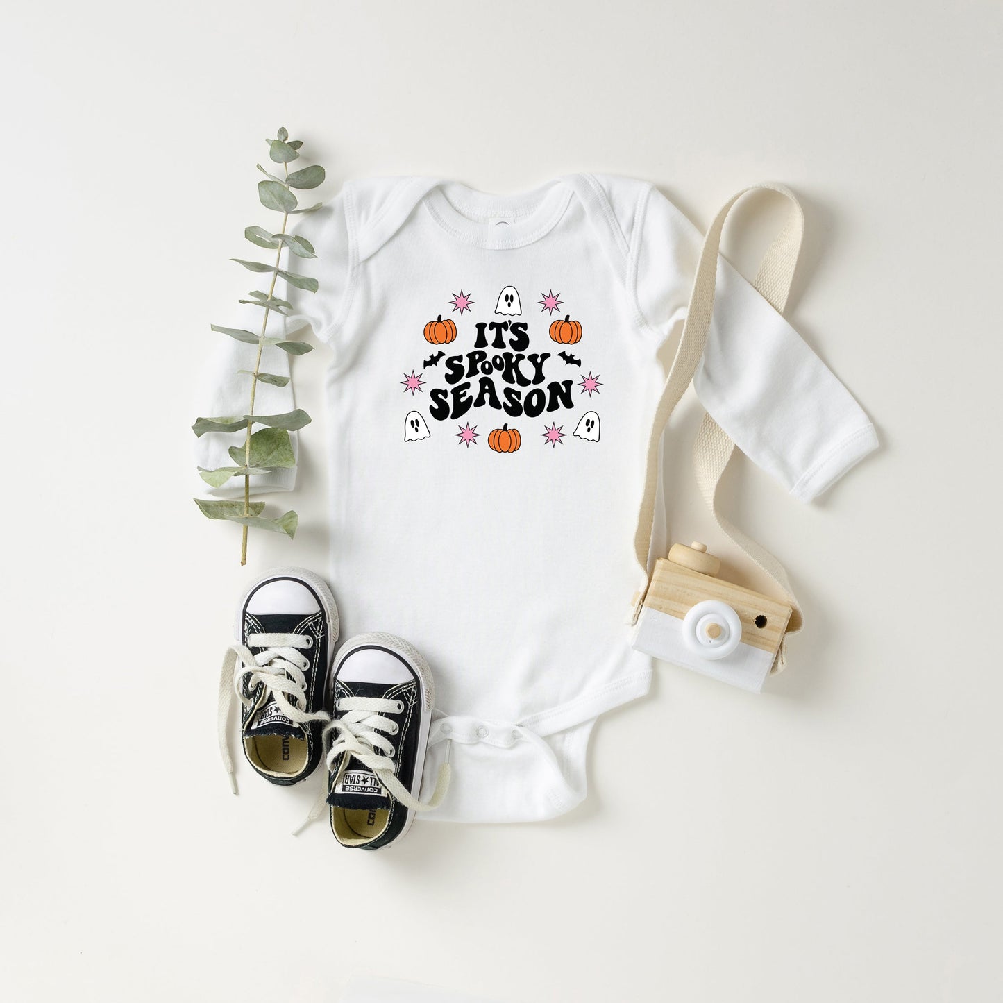 It's Spooky Season Ghost | Baby Long Sleeve Onesie