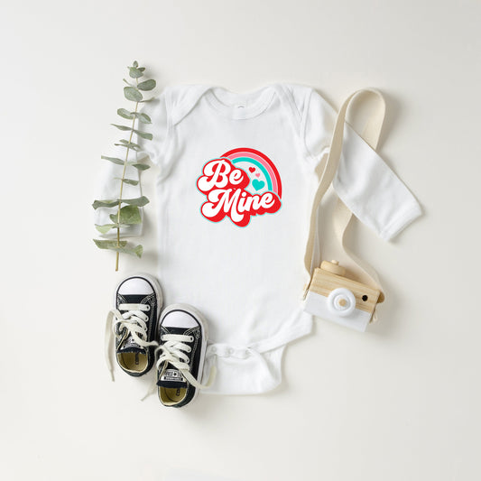 Be Mine Rainbow | Baby Long Sleeve Onesie