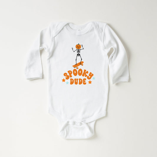 Spooky Dude Skeleton | Baby Long Sleeve Onesie