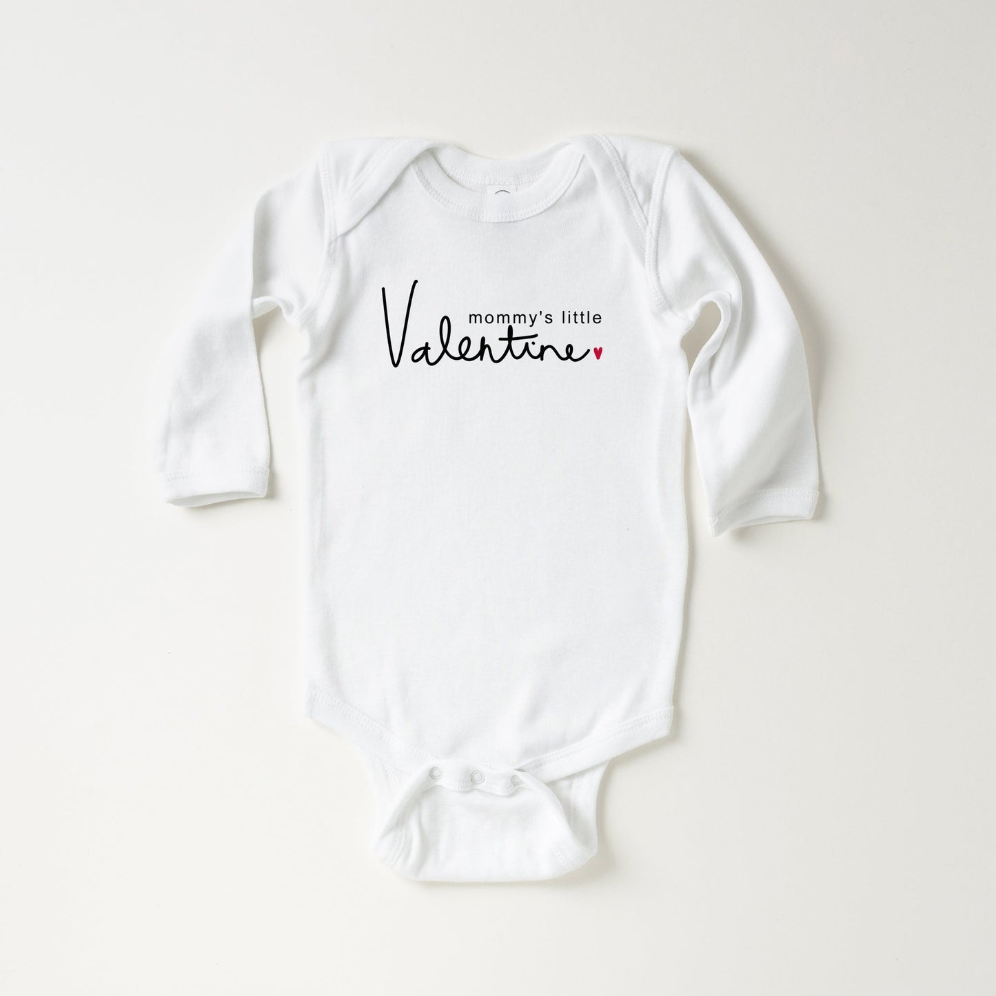 Mommy's Little Valentine | Baby Long Sleeve Onesie