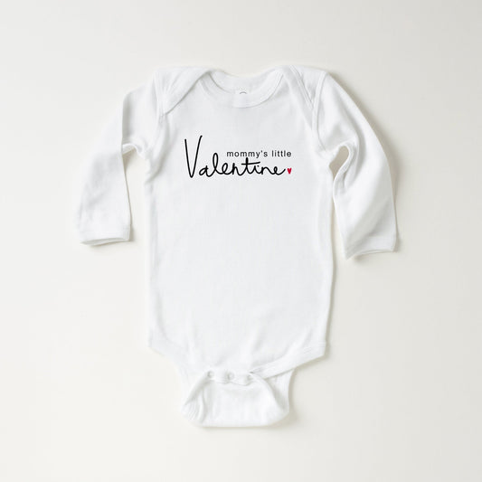 Mommy's Little Valentine | Baby Long Sleeve Onesie