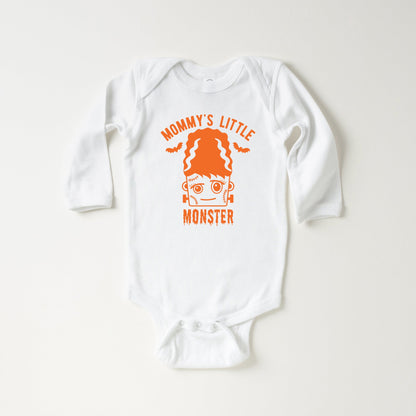 Mommy's Little Monster Girl | Baby Graphic Long Sleeve Onesie