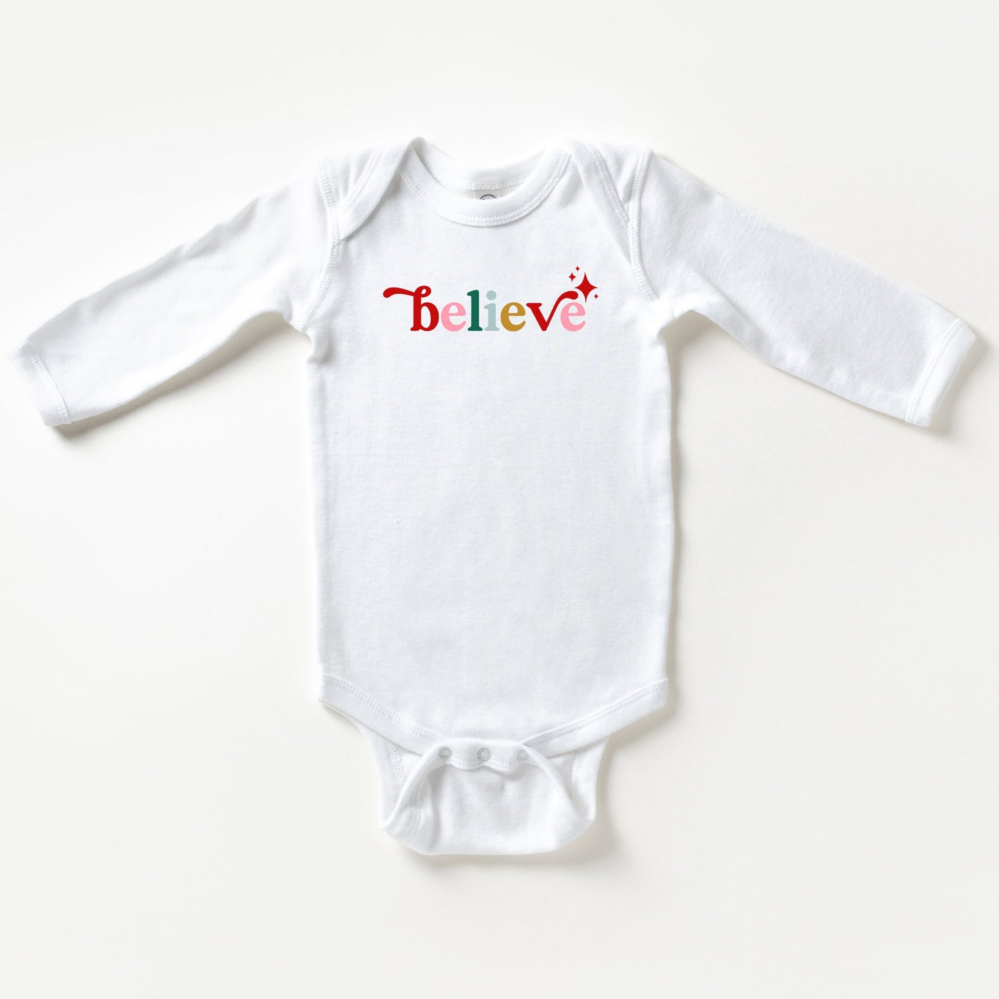 Believe Colorful | Baby Long Sleeve Onesie