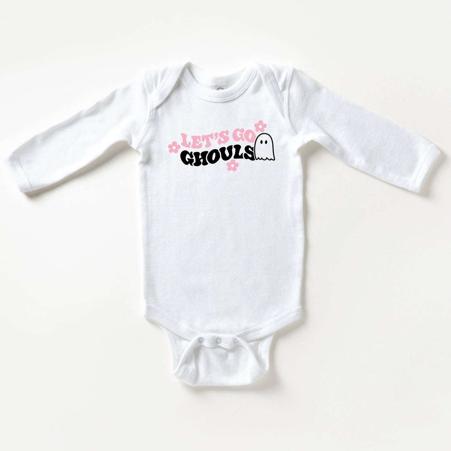 Ghost Let's Go Ghouls | Baby Long Sleeve Onesie