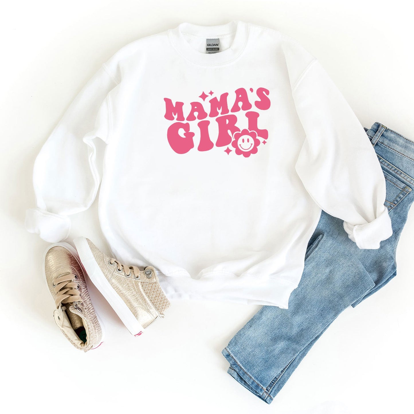 Mama's Girl Flower | Youth Sweatshirt